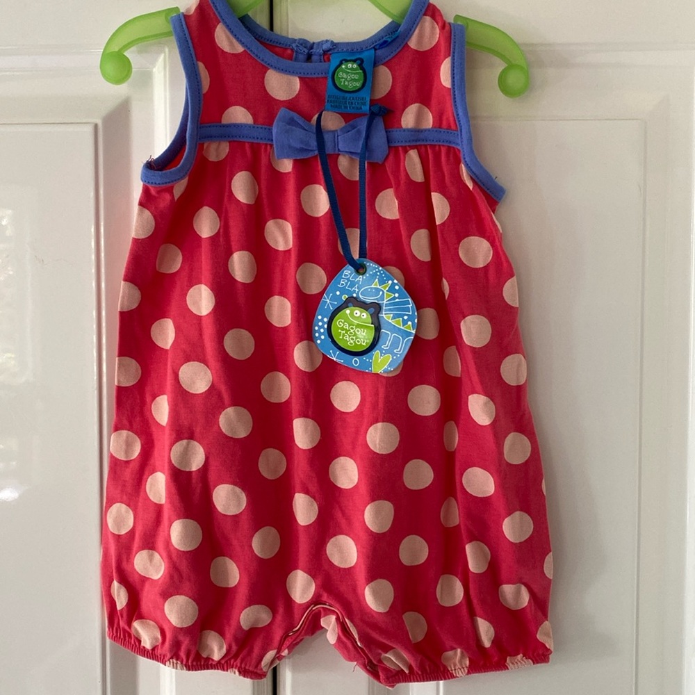 Baby onesie, 6months, Gagou Tagou, brand new with tags